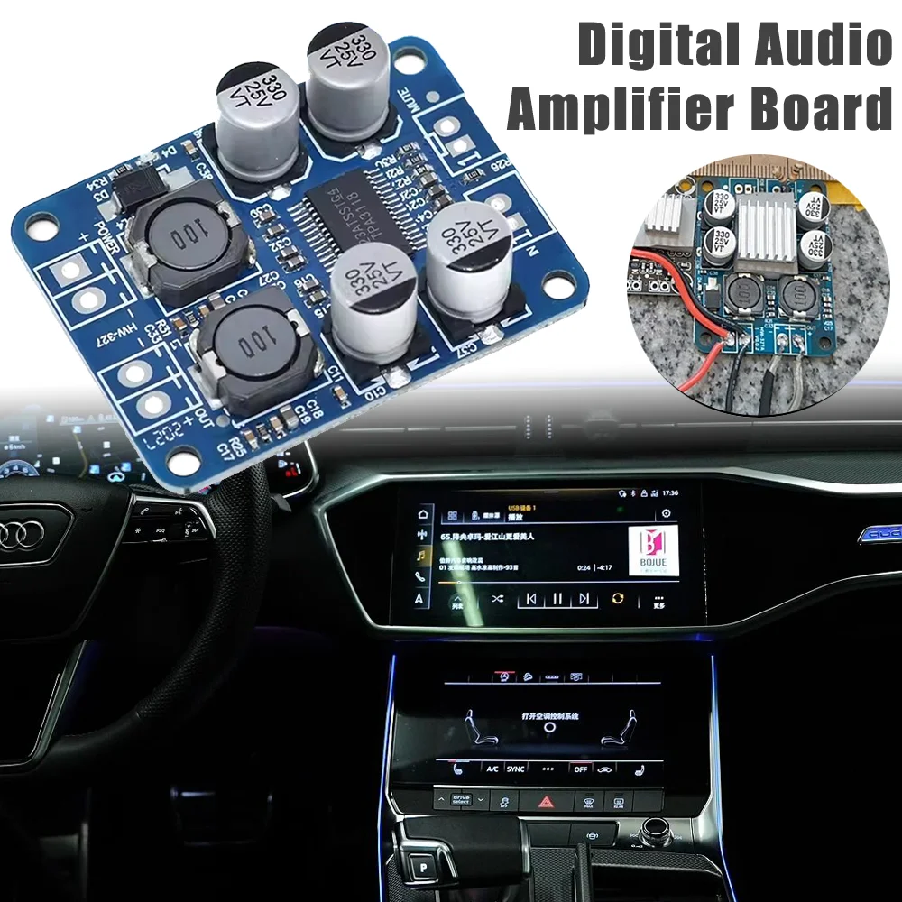 TPA3118 Mono Digital Amplifier Board 60W Audio Amp Circuit Digital Power Amp Board HiFi Amplifier Module Pro Audio Car Stereo
TPA3118 Mono Digital Amplifier Board 60W Audio Amp Circuit Digital Power Amp Board HiFi Amplifier Module Pro Audio Car Stereo