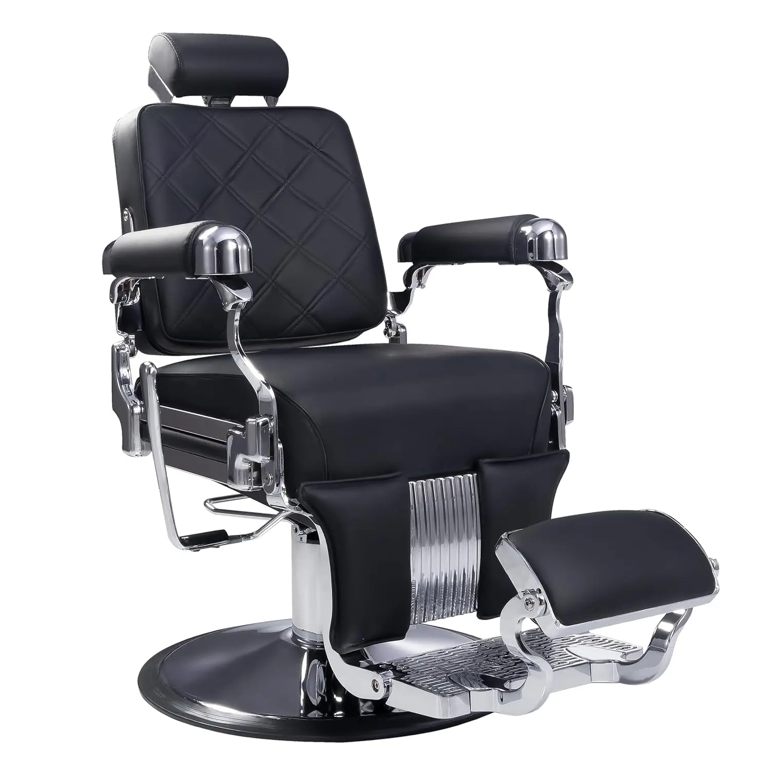 700lb Hydraulic Reclining Barber Chair, 135° Backrest, Stainless Steel Leather, Salon Spa, Customized
700lb Hydraulic Reclining Barber Chair, 135° Backrest, Stainless Steel Leather, Salon Spa, Customized