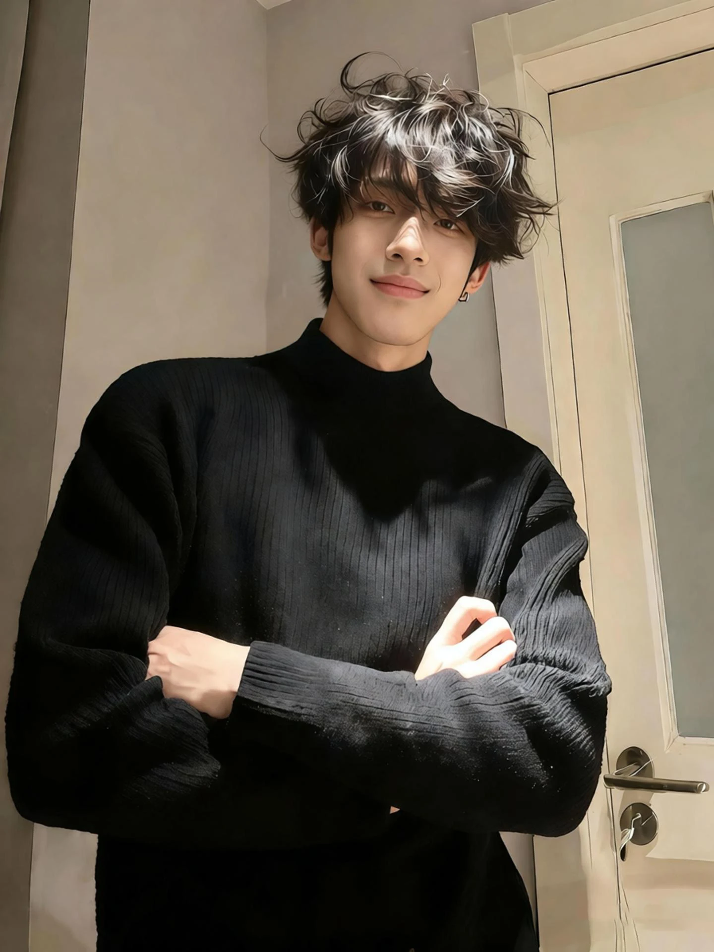 Мужской вязаный свитер Cleanfit: свободный крой, шерсть, стандартная ширина плеч, повседневный, весенний, американский стиль, круглый вырез, без ворса.
Мужской вязаный свитер Cleanfit: свободный крой, шерсть, стандартная ширина плеч, повседневный, весенний, американский стиль, круглый вырез, без ворса.