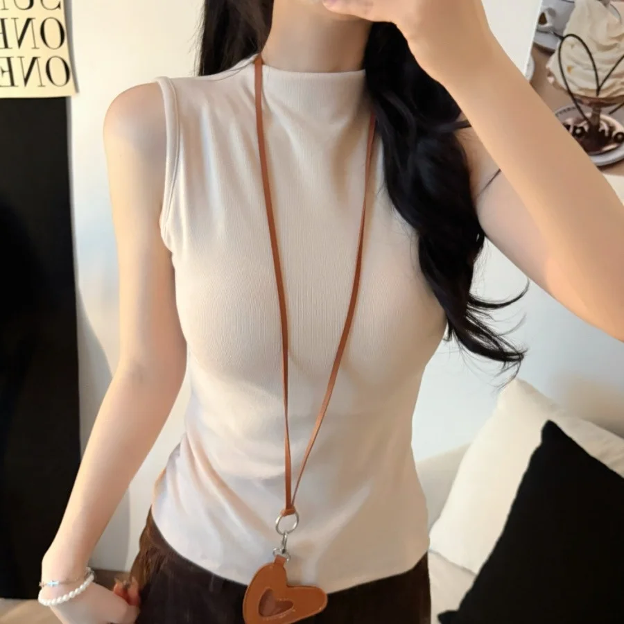 Warm Fce Lined High Collar Svel Slim Fit Vest with Chest Pad Versatile Autumn Winter New Sle Women's Top
Warm Fce Lined High Collar Svel Slim Fit Vest with Chest Pad Versatile Autumn Winter New Sle Women's Top