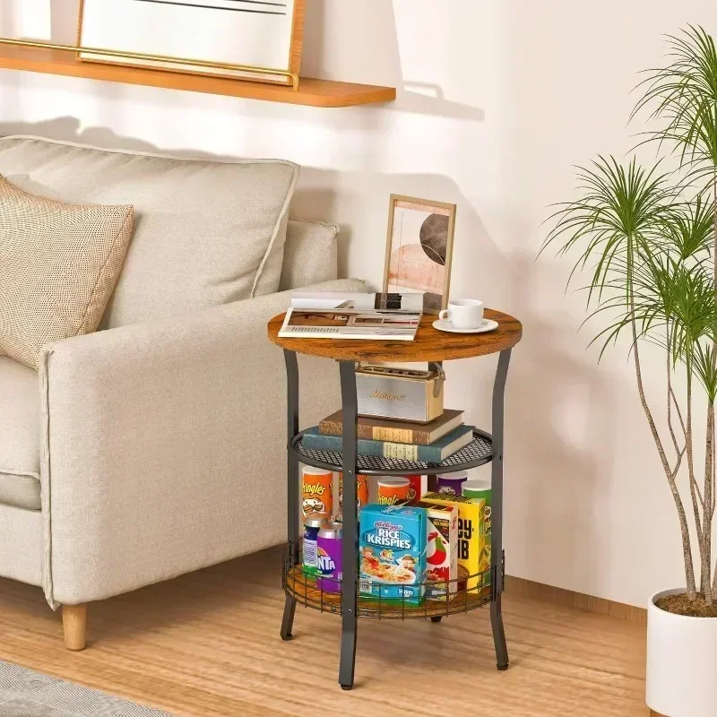 Household Goods Iron Wood Round Side Table Household Living Room Bedroom Rack Three-layer Round Side Table Floor Storage Rack
Household Goods Iron Wood Round Side Table Household Living Room Bedroom Rack Three-layer Round Side Table Floor Storage Rack