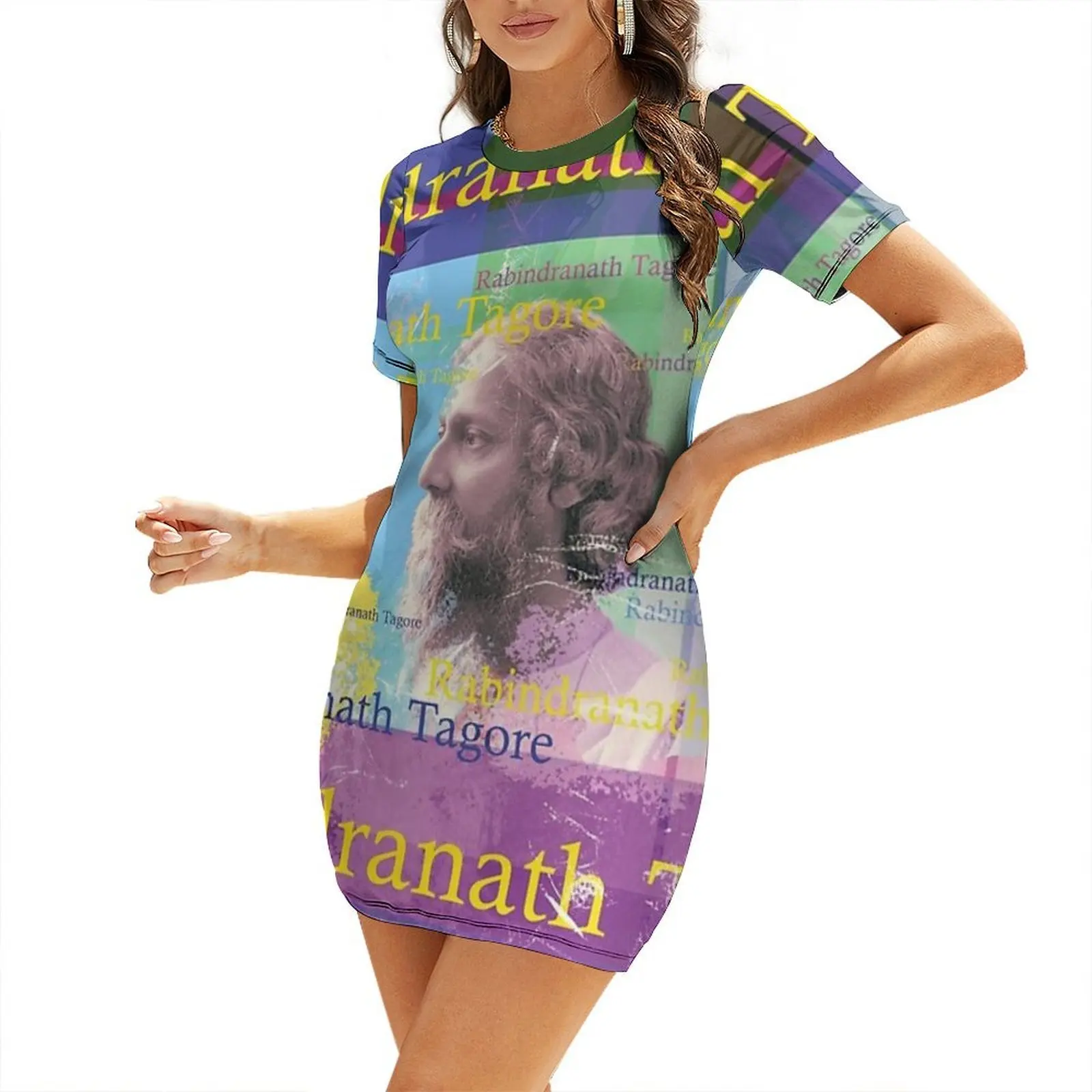 Rabindranath Tagore, literature Short-Sleeved Dress women dresses summer clothes for women summer women's dress 2026
Rabindranath Tagore, literature Short-Sleeved Dress women dresses summer clothes for women summer women's dress 2026