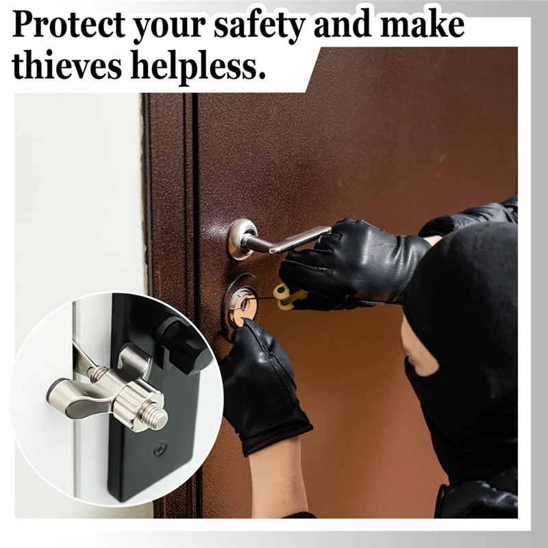 A48I 4 Pcs Portable Adjustable Door Lock Hotel Door Locks, Door Security Devices, Door Lock Additional Safety Easy Install Silve
A48I 4 Pcs Portable Adjustable Door Lock Hotel Door Locks, Door Security Devices, Door Lock Additional Safety Easy Install Silve