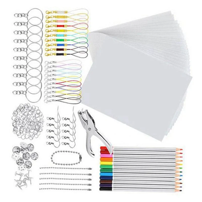 Best Of 2025-594 PCS Shrinky Art Paper Термоусадочный лист Пластиковый комплект Дырокол Брелки Карандаши DIY Рисунок Художественные принадлежности
Best Of 2025-594 PCS Shrinky Art Paper Термоусадочный лист Пластиковый комплект Дырокол Брелки Карандаши DIY Рисунок Художественные принадлежности