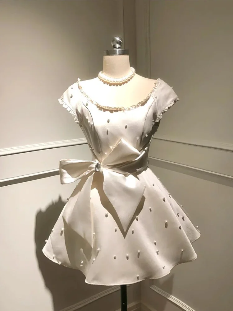 2000s Aesthetic Elegant Summer Women Dresses Y2k Bow Design Vintage Prom Mini Dress Female Fairy Korean Popular Clothes New 2025
2000s Aesthetic Elegant Summer Women Dresses Y2k Bow Design Vintage Prom Mini Dress Female Fairy Korean Popular Clothes New 2025