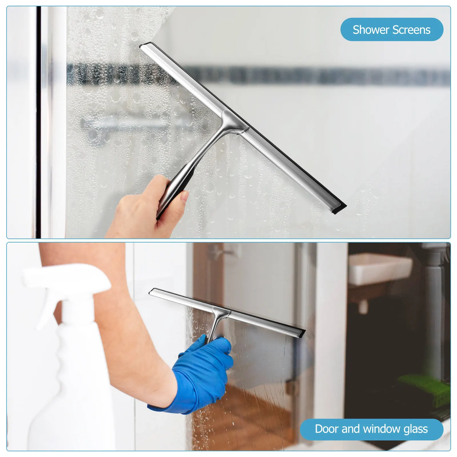Bathroom Mirror Squeegee Shower Screen Cleaning Tools Floor for Tile Scrubber Cleaner
Bathroom Mirror Squeegee Shower Screen Cleaning Tools Floor for Tile Scrubber Cleaner