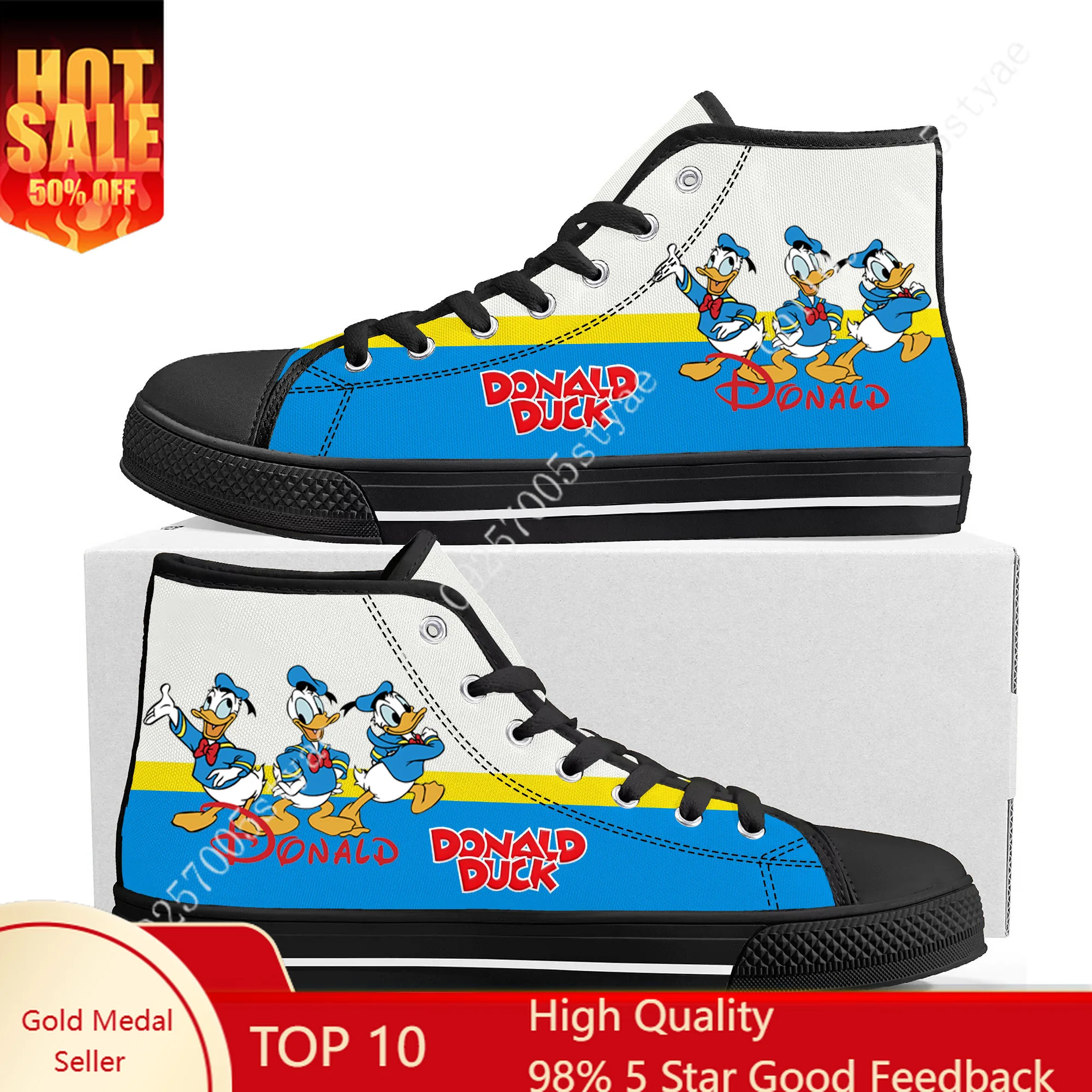 Disney Donald Duck High Top High Quality Sneakers Mens Womens Canvas Sneaker Ghana Hiking Fashion Casual Shoes Custom Shoes
Disney Donald Duck High Top High Quality Sneakers Mens Womens Canvas Sneaker Ghana Hiking Fashion Casual Shoes Custom Shoes
