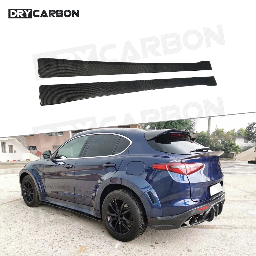 Dry Carbon Fiber Side Skirts Door Bumper Lip Aprons For Alfa Romeo Stelvio 2017 2018 2019 Car Styling Body Kits
Dry Carbon Fiber Side Skirts Door Bumper Lip Aprons For Alfa Romeo Stelvio 2017 2018 2019 Car Styling Body Kits