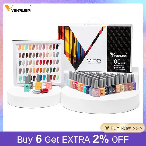 Venalisa nouvelle couleur VIP Gel vernis à ongles Kit émail Vernish couleur Gel vernis pour Nail Art Design ensemble complet Kit d'apprentissage de Gel à ongles