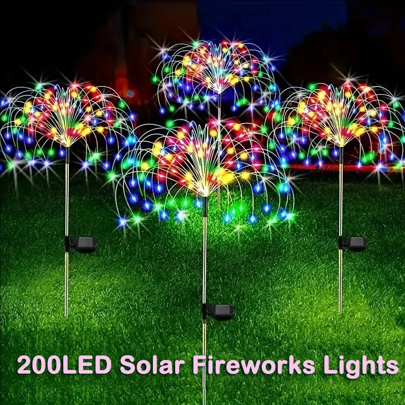 Solar LED Firework Fairy Light 8 Lighting Modes Outdoor Garden Lawn Pathway Lights Patio Yard Party Christmas Holiday Decorative
Solar LED Firework Fairy Light 8 Lighting Modes Outdoor Garden Lawn Pathway Lights Patio Yard Party Christmas Holiday Decorative