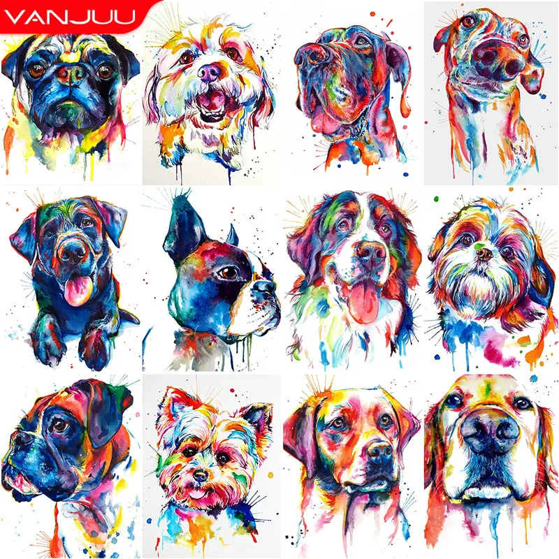 5D DIY Diamond Painting Cute Colorful Dog Full Round Diamond Mosaic Animal Diamond Embroidery Kit Rhinestone Home Art Decoration
5D DIY Diamond Painting Cute Colorful Dog Full Round Diamond Mosaic Animal Diamond Embroidery Kit Rhinestone Home Art Decoration