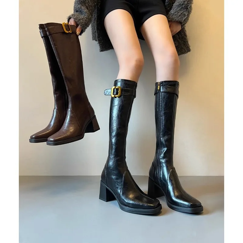 Long tube boots for women 2025 autumn and winter new high tube black velvet high heels long boots
Long tube boots for women 2025 autumn and winter new high tube black velvet high heels long boots