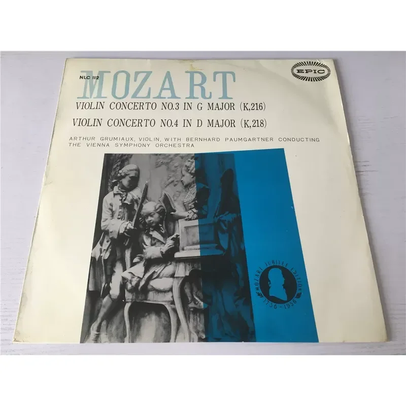 For Mozart Violin Concerto Grumio Violin Performance Baumgartner LP Vinyl Record
For Mozart Violin Concerto Grumio Violin Performance Baumgartner LP Vinyl Record