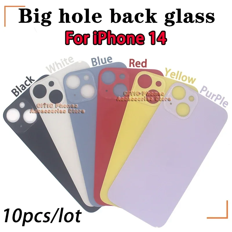 10 шт./лот для iPhone 14, заднее стекло для iphone 14 Plus, крышка батарейного отсека, оригинальный цвет, задняя крышка, заднее стекло с большим отверстием
10 шт./лот для iPhone 14, заднее стекло для iphone 14 Plus, крышка батарейного отсека, оригинальный цвет, задняя крышка, заднее стекло с большим отверстием