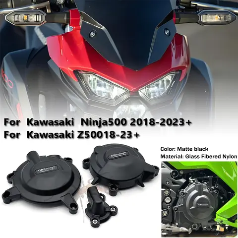 GB Racing Engine Cover Protection Case For Case GB Racing For Kawasaki NINJA 500 Z500 2024 Motorcycles