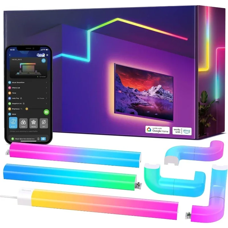 LED Wall Lights, Music Sync Home Decor LED Light Bar for For Gaming TV Bedroom Streaming
LED Wall Lights, Music Sync Home Decor LED Light Bar for For Gaming TV Bedroom Streaming