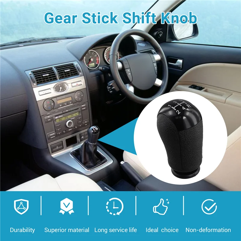 5 Speed MT Gear Stick Shift Knob Car For Ford Focus Mondeo MK3 S-MAX C-MAX Mustang Galaxy Fiesta MK6 Transit Black
5 Speed MT Gear Stick Shift Knob Car For Ford Focus Mondeo MK3 S-MAX C-MAX Mustang Galaxy Fiesta MK6 Transit Black