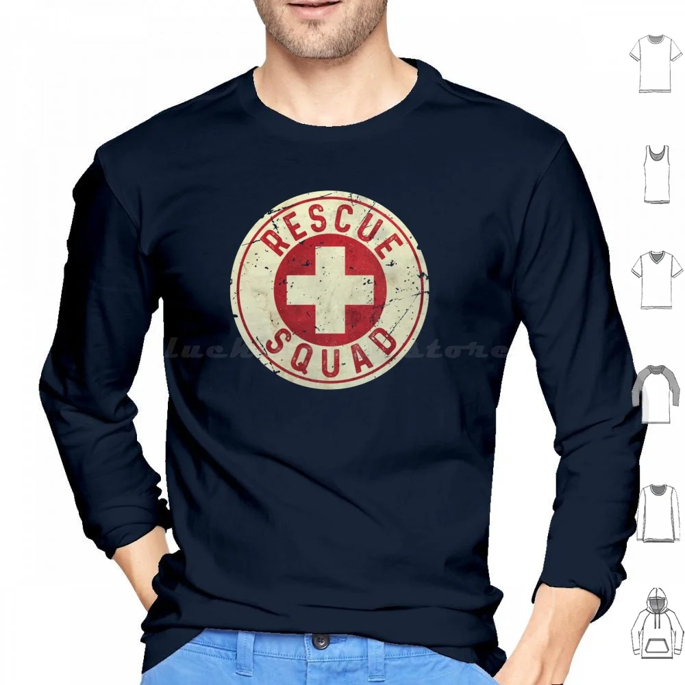Rescue Squad Vintage Emblem Hoodies Long Sleeve Rescue Squad Medic Paramedic Squad Helper Military Look Military
Rescue Squad Vintage Emblem Hoodies Long Sleeve Rescue Squad Medic Paramedic Squad Helper Military Look Military