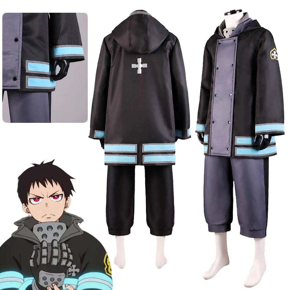 Anime Fire Of Force Cosplay Shinra Kusakabe Costume Adult Top Pants Halloween Carnival Party Disguise Outfit For Men Male Adults
Anime Fire Of Force Cosplay Shinra Kusakabe Costume Adult Top Pants Halloween Carnival Party Disguise Outfit For Men Male Adults