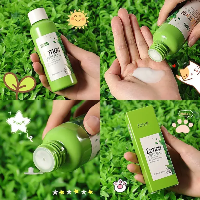 LAIKOU Green Tea Moisturizing Face Lotion Repair Smoothing Skin Serum Brightening Shrink Pores Oil Control Face Skin Care 100ML
LAIKOU Green Tea Moisturizing Face Lotion Repair Smoothing Skin Serum Brightening Shrink Pores Oil Control Face Skin Care 100ML