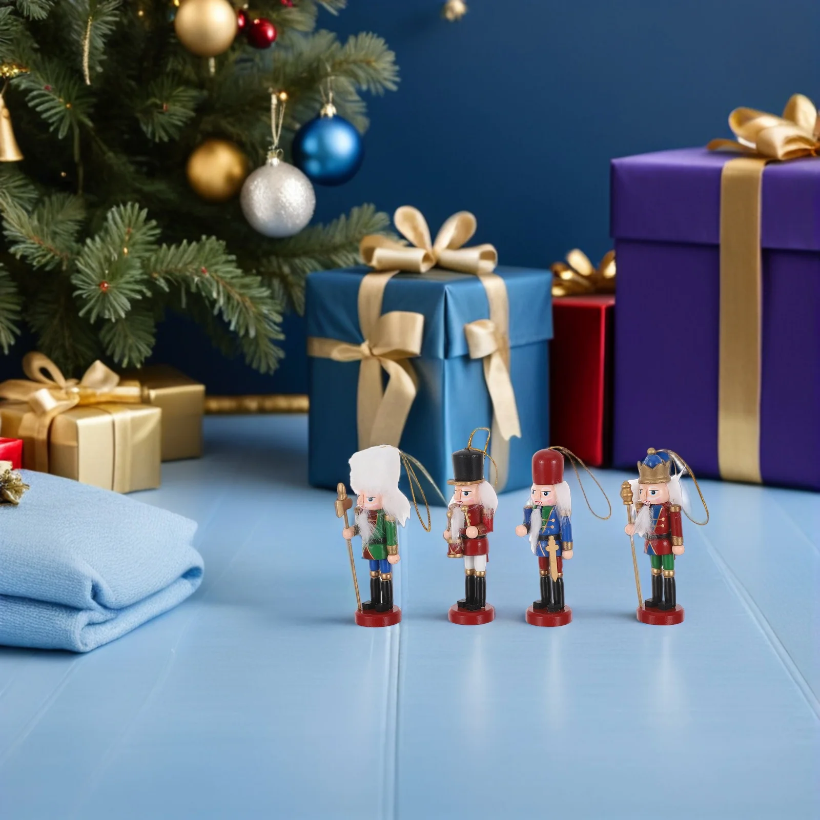 4Pcs Holiday Nutcracker Puppet Wooden Soldier Ornament Festive Christmas Table Centerpiece Mantel Decor for Living Room Bedroom
4Pcs Holiday Nutcracker Puppet Wooden Soldier Ornament Festive Christmas Table Centerpiece Mantel Decor for Living Room Bedroom