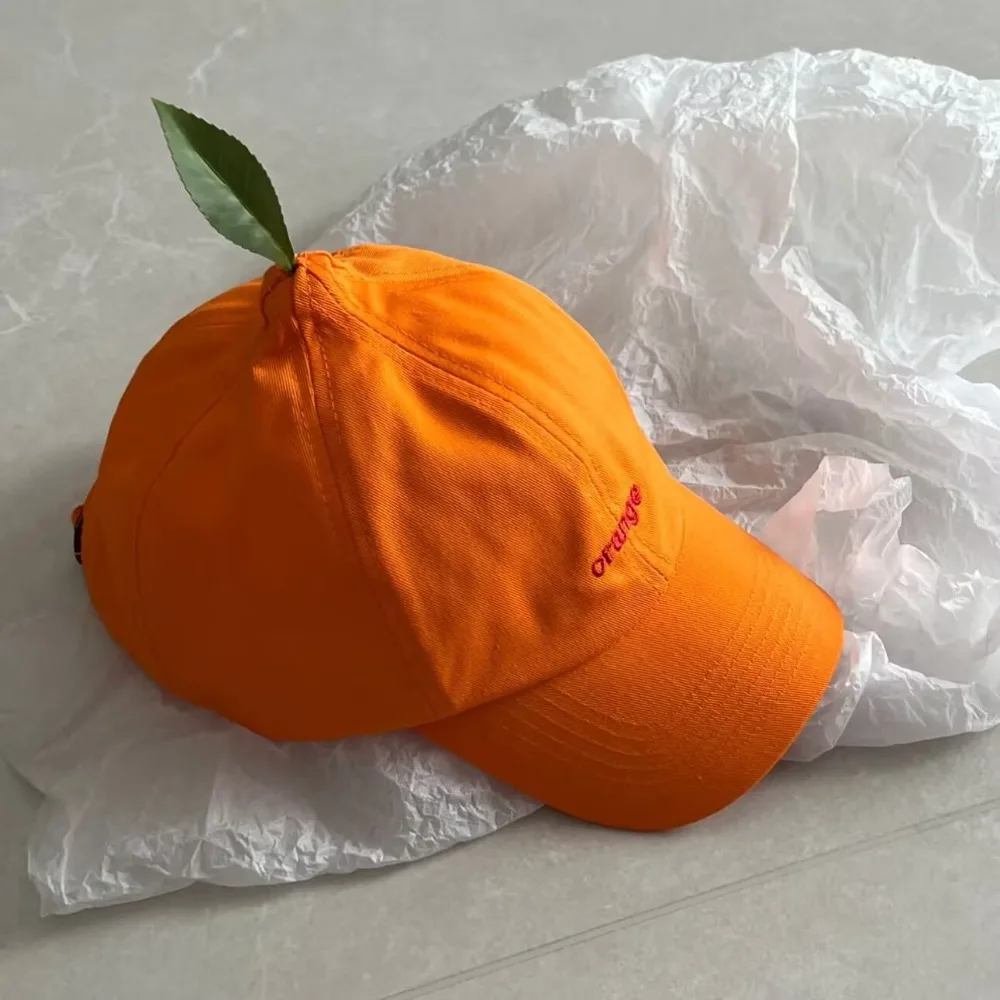 Apparel Accessories Cotton Orange Baseball Cap Sunscreen Cool Embroidered Letter Hat Fashion Peaked Creative Orange Cap Street
Apparel Accessories Cotton Orange Baseball Cap Sunscreen Cool Embroidered Letter Hat Fashion Peaked Creative Orange Cap Street
