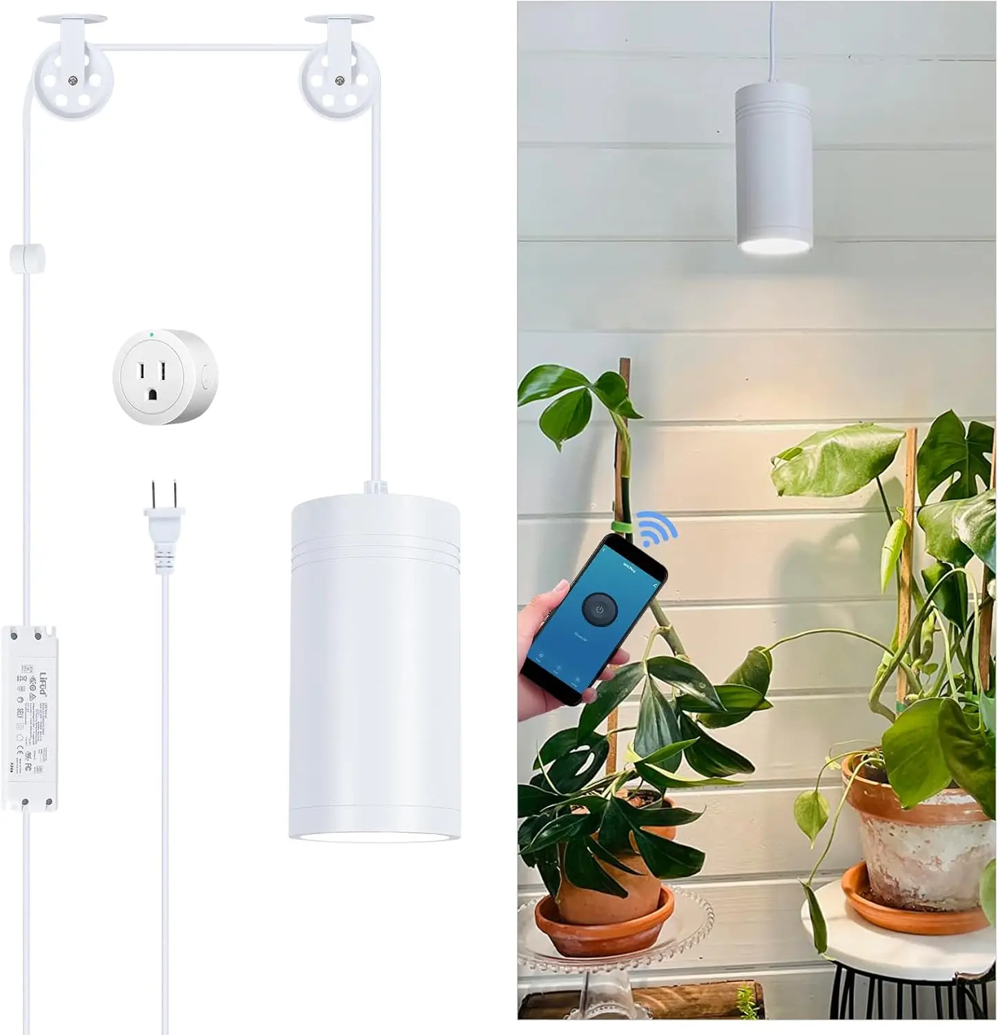 Подвесной светильник для выращивания растений, полный спектр с лампочкой COB 4000K мощностью 40 Вт, шкивами и интеллектуальным таймером, комнатная лампа для выращивания растений для высоких
Подвесной светильник для выращивания растений, полный спектр с лампочкой COB 4000K мощностью 40 Вт, шкивами и интеллектуальным таймером, комнатная лампа для выращивания растений для высоких