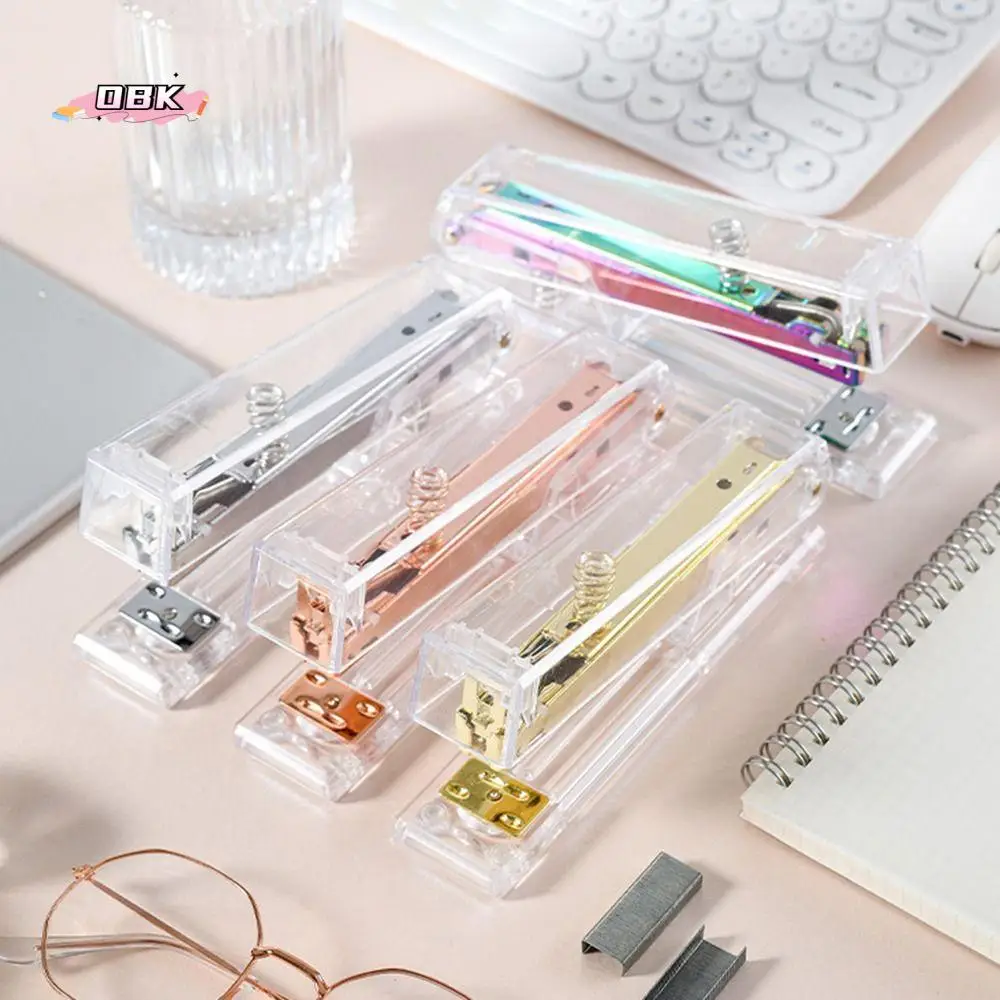 Manual Transparent Stapler Bookbinding Tool Lightweight Paper Stapler INS Simple Book Binding Machines Student
Manual Transparent Stapler Bookbinding Tool Lightweight Paper Stapler INS Simple Book Binding Machines Student