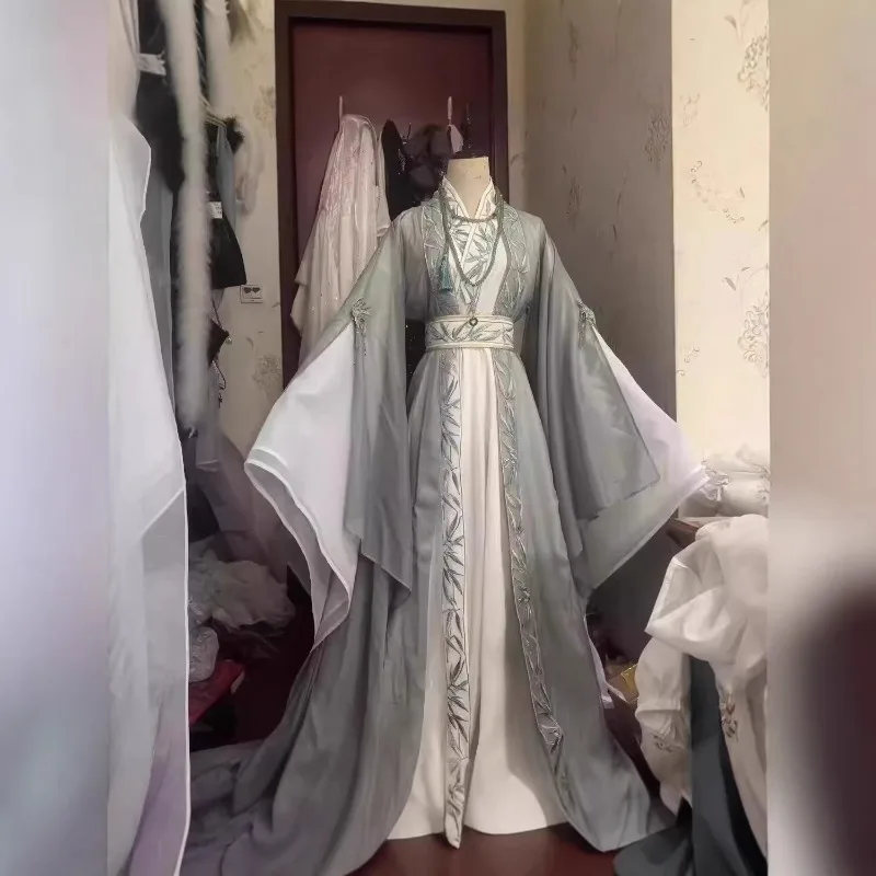 New Spring and Autumn Wei Jinfeng Hanfu men's and women's same large-sleeved shirt antique suit performance clothes
New Spring and Autumn Wei Jinfeng Hanfu men's and women's same large-sleeved shirt antique suit performance clothes