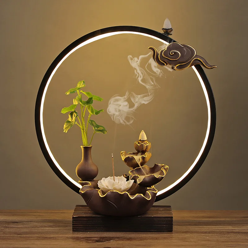 Backflow Antique Incense Burner Holder Clay Buddha Zen Tibetan Incense Burner Smoke Back Flow Bruleur Encens Aroma Lamp AD50IB 
Backflow Antique Incense Burner Holder Clay Buddha Zen Tibetan Incense Burner Smoke Back Flow Bruleur Encens Aroma Lamp AD50IB