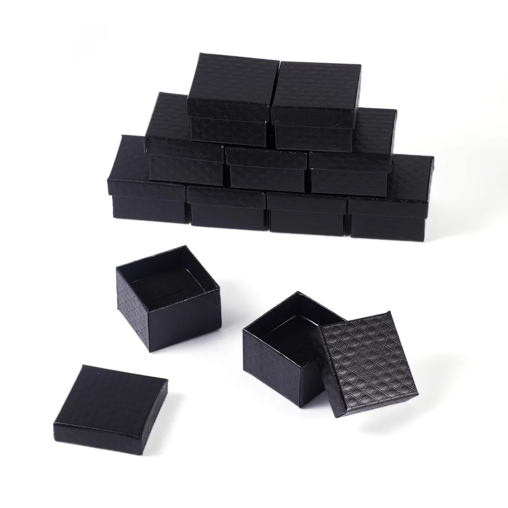 24pcs Square Cardboard Ring Boxes Jewelry Organizer Storage Box Cardboard Ring Boxes Paper Gift Packaging Boxes with Sponge
24pcs Square Cardboard Ring Boxes Jewelry Organizer Storage Box Cardboard Ring Boxes Paper Gift Packaging Boxes with Sponge