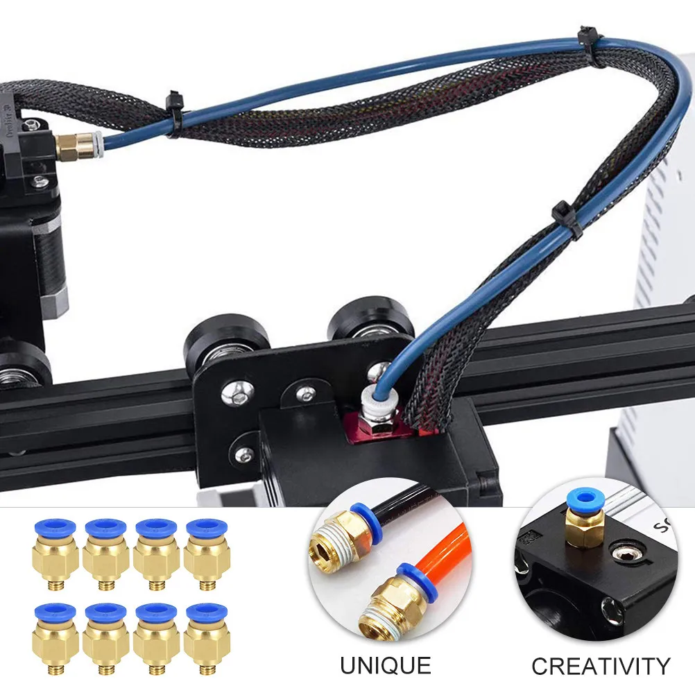 Набор из 8 пневматических быстроразъемных соединителей для 3D-принтеров, латунные фитинги высокой твердости, без разрыхления, длительный срок службы
Набор из 8 пневматических быстроразъемных соединителей для 3D-принтеров, латунные фитинги высокой твердости, без разрыхления, длительный срок службы