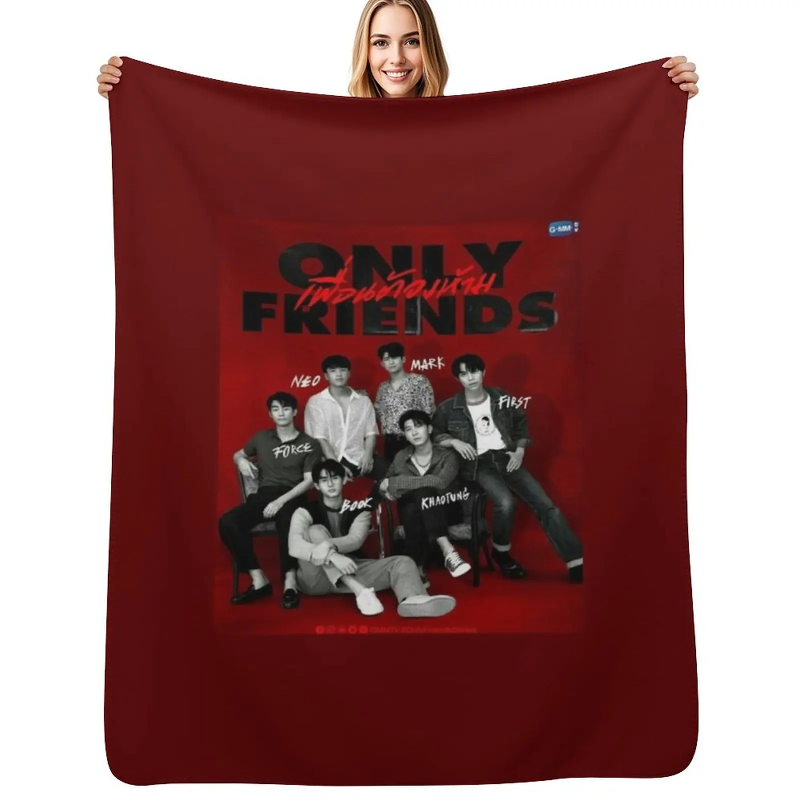 Only Friends BL drama Thai Throw Blanket Lightweight Warm Blanket for Indoor Outdoor Use
Only Friends BL drama Thai Throw Blanket Lightweight Warm Blanket for Indoor Outdoor Use