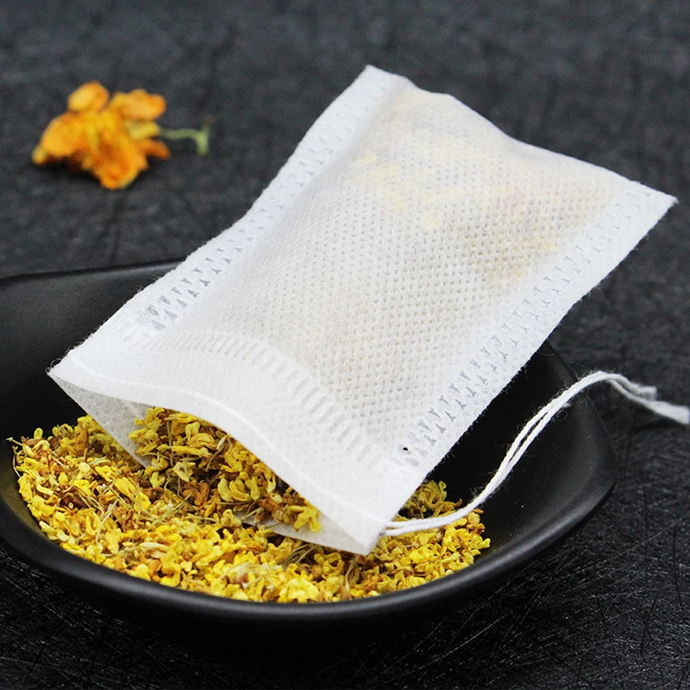 300pcs Non woven Tea Bags Disposable Kitchen Strainer Reusable Filter Drawstring Boiling Resistant Eco friendly
300pcs Non woven Tea Bags Disposable Kitchen Strainer Reusable Filter Drawstring Boiling Resistant Eco friendly