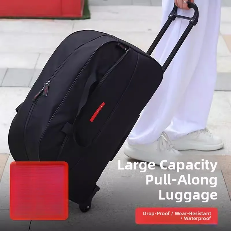 Ox Fabric Travel Bag with Pull Rod Large Capaci Soft Bag for Students Living on Campus Men's Sle ort Trip Lage Bag
Ox Fabric Travel Bag with Pull Rod Large Capaci Soft Bag for Students Living on Campus Men's Sle ort Trip Lage Bag