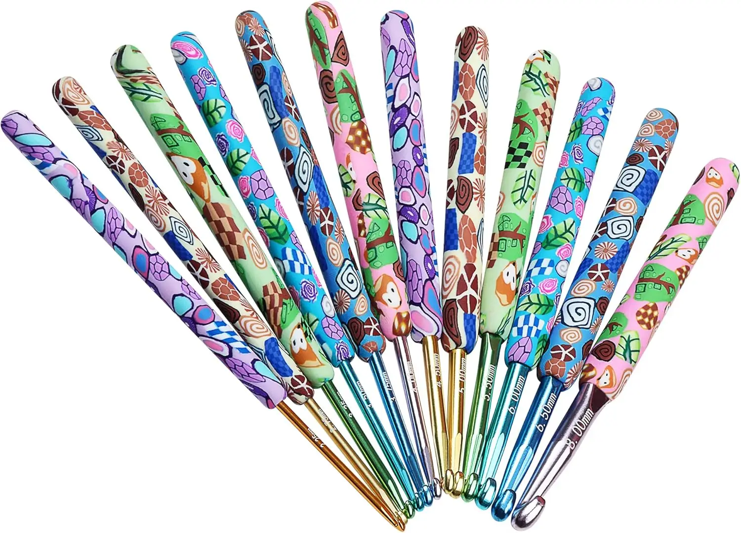 Complete Crochet Hooks Set for Beginners, 2.25-8mm, Ergonomic Grip, Animal Print, Gifts for Crocheters
Complete Crochet Hooks Set for Beginners, 2.25-8mm, Ergonomic Grip, Animal Print, Gifts for Crocheters