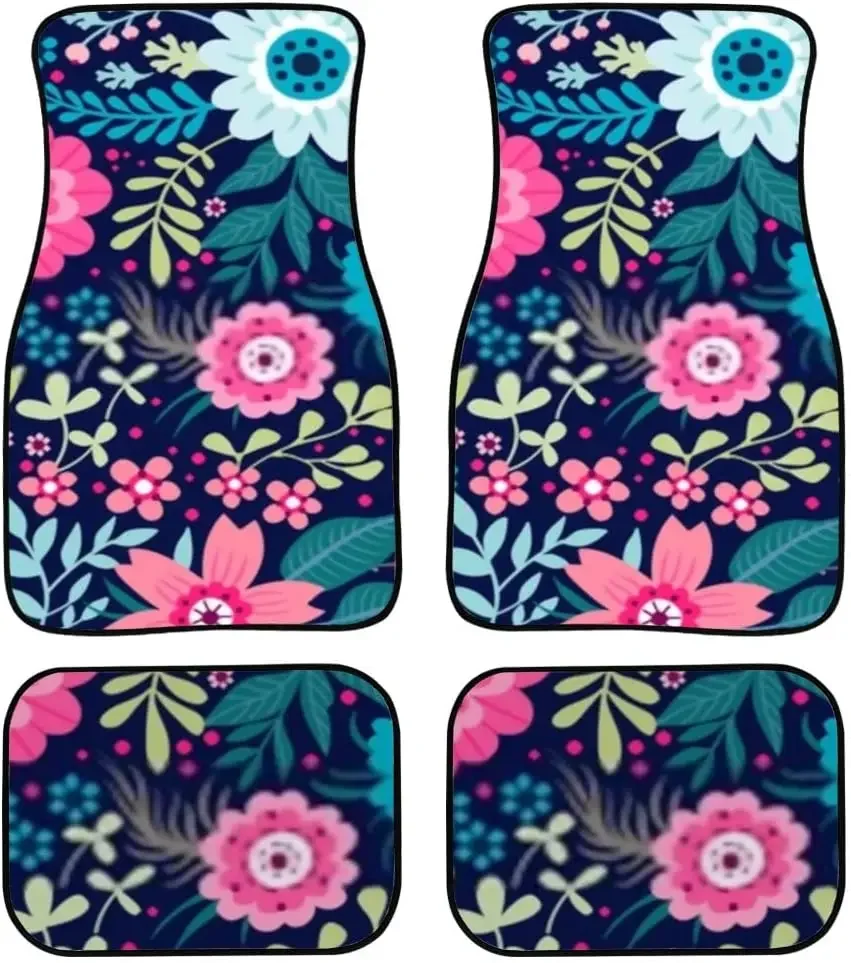 Car Floor Mats Cute Small Flower Colorful Flowers Print Design Carpet Car SUV Truck Floor Mats 4 Pcs, Car Mats for Women
Car Floor Mats Cute Small Flower Colorful Flowers Print Design Carpet Car SUV Truck Floor Mats 4 Pcs, Car Mats for Women