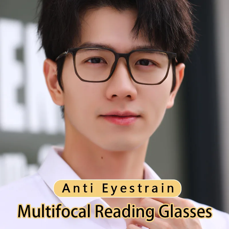 Progressive Reading Glasses Hard Resin Lens,Anti Eyestrain,Blue Light Blocking Readers for Men,Presbyopic Glasses
Progressive Reading Glasses Hard Resin Lens,Anti Eyestrain,Blue Light Blocking Readers for Men,Presbyopic Glasses