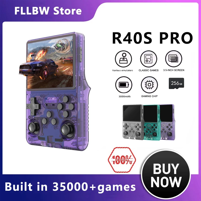 FLLBW R40S Rro Ретро портативная игровая консоль 3,5-дюймовый IPS-экран карманный видеоплеер 30000 + игры 256 ГБ
FLLBW R40S Rro Ретро портативная игровая консоль 3,5-дюймовый IPS-экран карманный видеоплеер 30000 + игры 256 ГБ