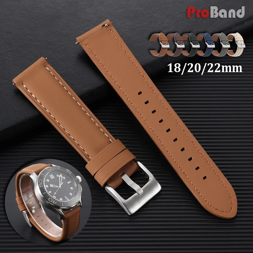 Genuine Leather Watch Strap 18mm 20mm 22mm Universal Bracelet Business Black Brown Grey White Watchband Men Women Belt Accessory
Genuine Leather Watch Strap 18mm 20mm 22mm Universal Bracelet Business Black Brown Grey White Watchband Men Women Belt Accessory