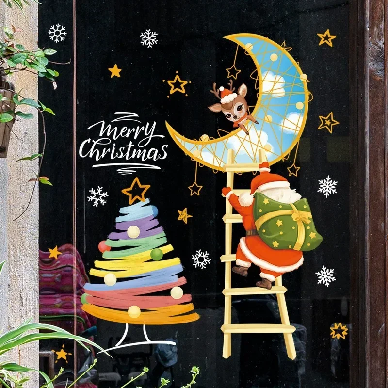 Christmas Wall Stickers Xmas Tree Cartoon Santa Claus Snowman Window Glass Stickers Noel Merry Christmas Happy New Year 2025
Christmas Wall Stickers Xmas Tree Cartoon Santa Claus Snowman Window Glass Stickers Noel Merry Christmas Happy New Year 2025
