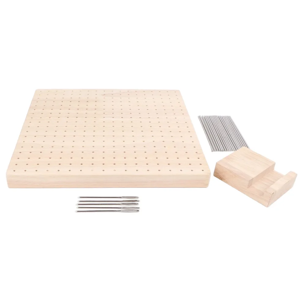 Smooth Surface Wooden Blocking Board Square with Pins Crochet Tool Holed Durable Blocking Mat Piece Shaping
Smooth Surface Wooden Blocking Board Square with Pins Crochet Tool Holed Durable Blocking Mat Piece Shaping