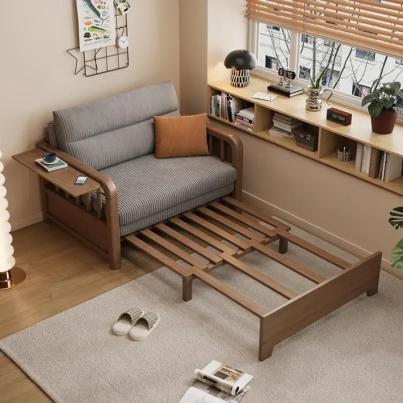 All solid wood sofa bed dual-purpose small apartment living room study single double sitting multi-functional folding pull-out
All solid wood sofa bed dual-purpose small apartment living room study single double sitting multi-functional folding pull-out