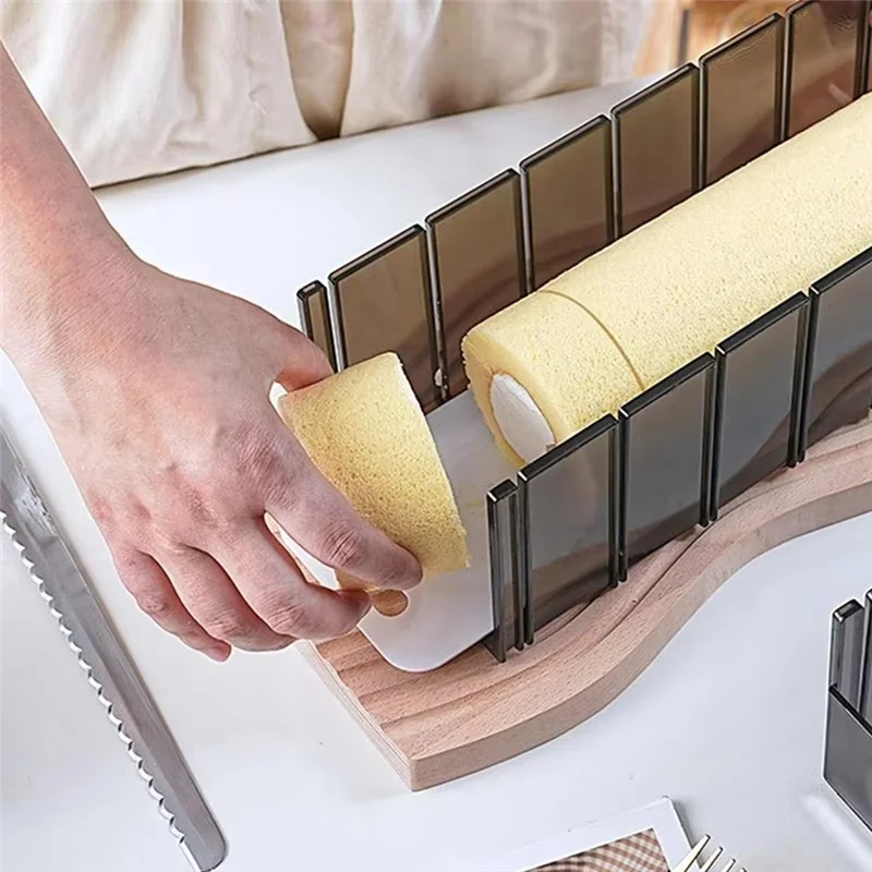 ABSS-Cake Roll Cutter Unique Food Grade Slicer Thickness Guide With Pad Food-Grade Professional Baking Tool Cake Cutter
ABSS-Cake Roll Cutter Unique Food Grade Slicer Thickness Guide With Pad Food-Grade Professional Baking Tool Cake Cutter