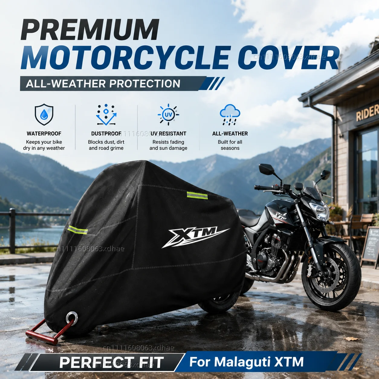 Motorcycle Full Cover Waterproof Rain Dustproof All Season 190T Oxford Cloth For For Malaguti XTM 2008-2024
Motorcycle Full Cover Waterproof Rain Dustproof All Season 190T Oxford Cloth For For Malaguti XTM 2008-2024