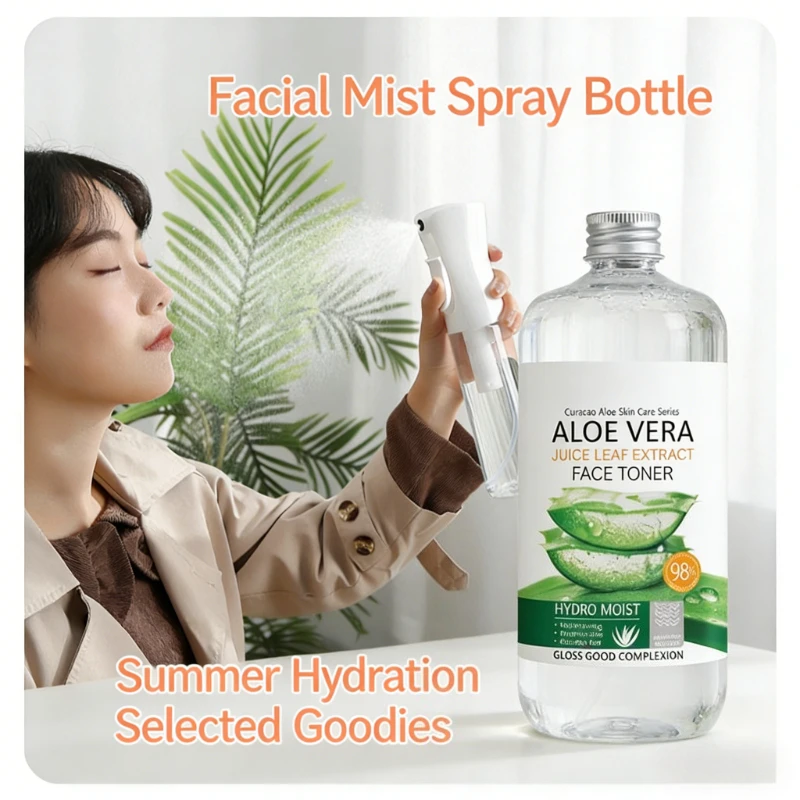 500ml Aloe Vera Hydrating Facial Toner Soothing Extract Water for Dry Sensitive Skin Moisturizing Spray with Spray Bottle
500ml Aloe Vera Hydrating Facial Toner Soothing Extract Water for Dry Sensitive Skin Moisturizing Spray with Spray Bottle