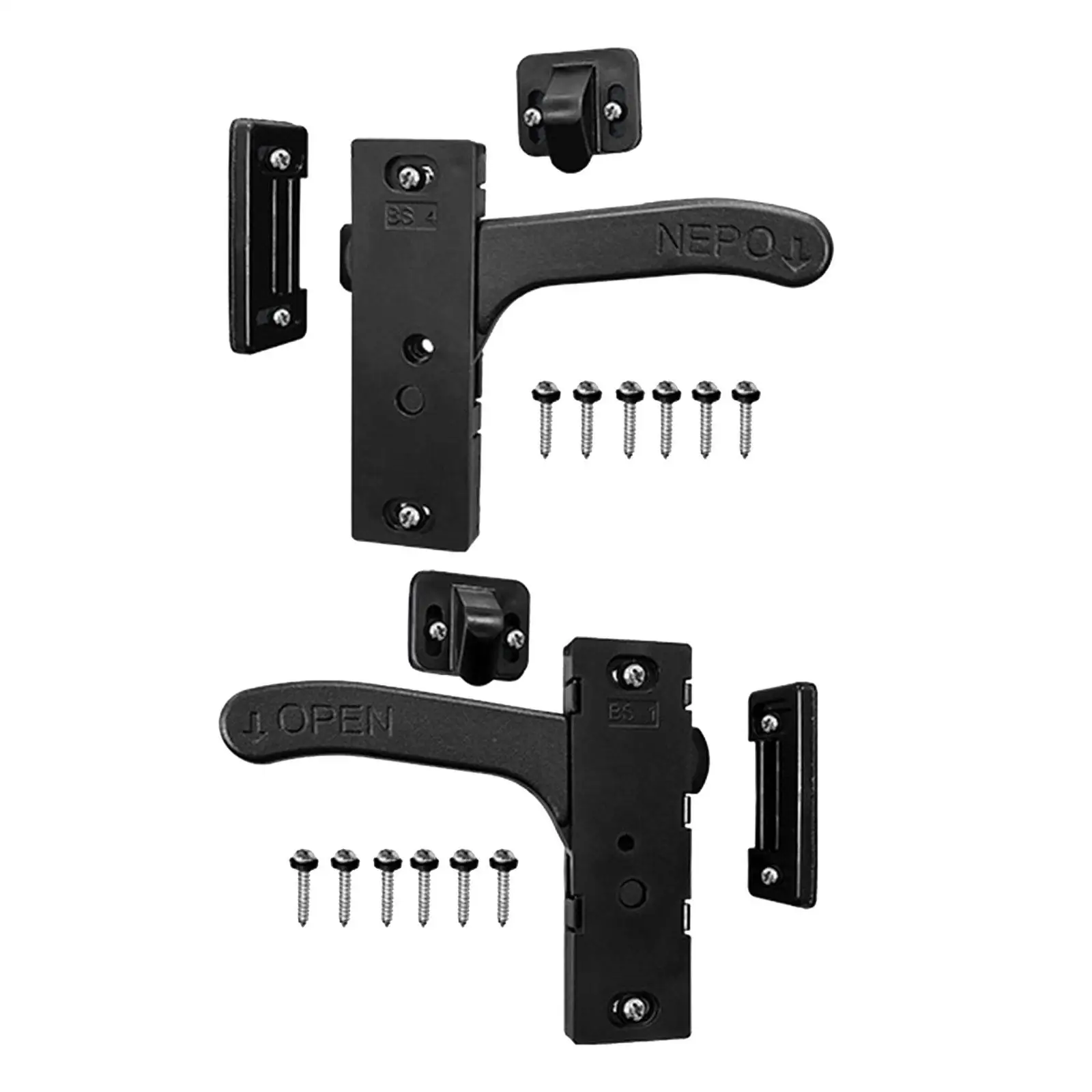 RV Screen Door Latch Kit RV Motor Home Camper Cargo Trailer Motorhome Travel Trailer Durable High Performance Premium
RV Screen Door Latch Kit RV Motor Home Camper Cargo Trailer Motorhome Travel Trailer Durable High Performance Premium