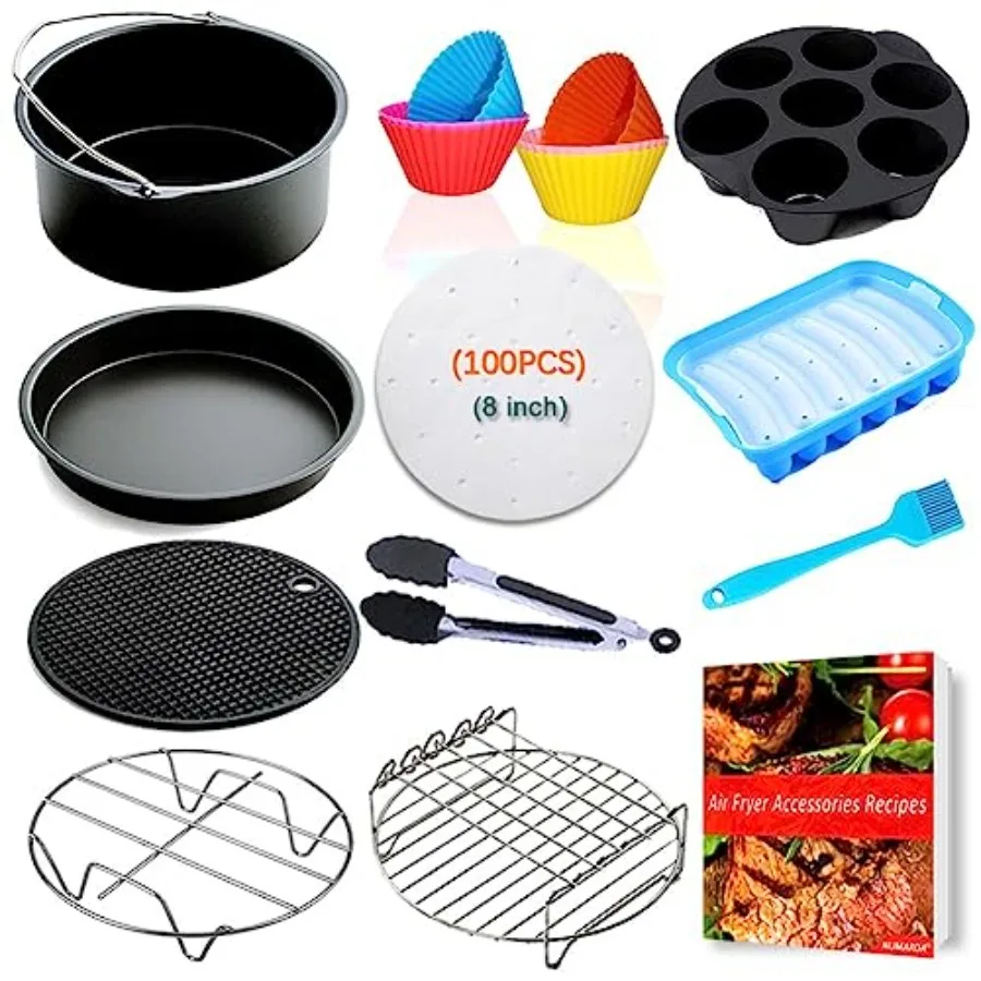Phillips XL 8inch Air Fryer Accessories Fit 3.7QT-4.3QT
Phillips XL 8inch Air Fryer Accessories Fit 3.7QT-4.3QT