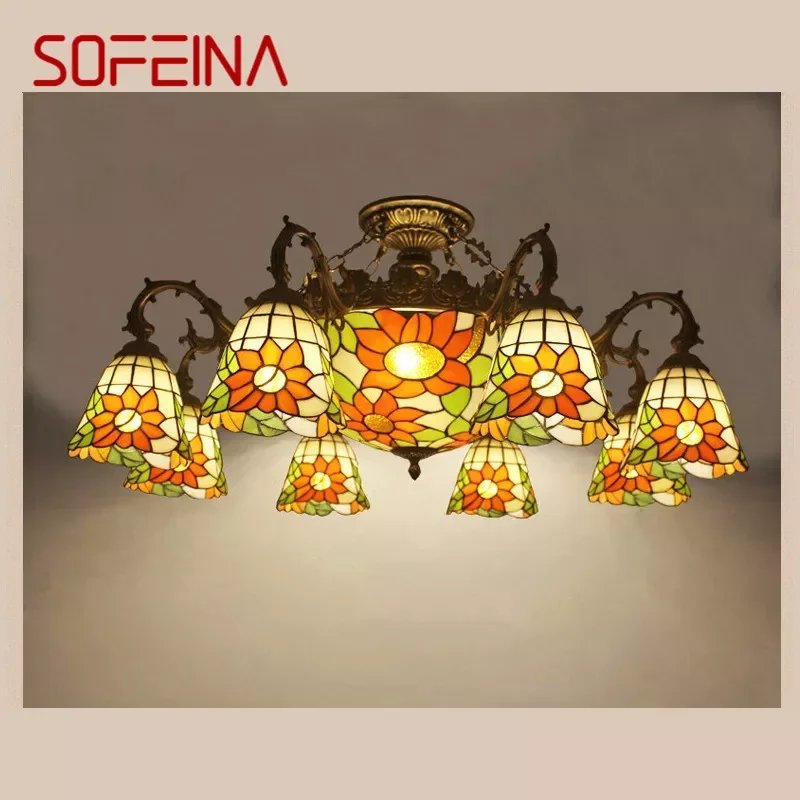 Подвесная лампа SOFEINA Tiffany в европейском стиле для гостиной, винтажная креативная цветная стеклянная лампа для ресторана, спальни, отеля
Подвесная лампа SOFEINA Tiffany в европейском стиле для гостиной, винтажная креативная цветная стеклянная лампа для ресторана, спальни, отеля