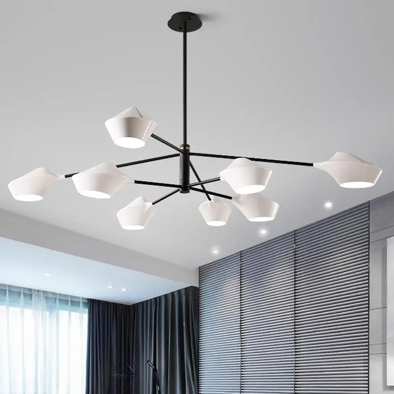 Modern Nordic LED Chandelier Black Ceiling Light Fixtrue with White Shade for Living Room Bedroom Hanging Lighting Home Decor
Modern Nordic LED Chandelier Black Ceiling Light Fixtrue with White Shade for Living Room Bedroom Hanging Lighting Home Decor